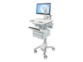 Ergotron StyleView Cart with LCD Pivot, 2 Drawers, SV43-1320-0, 18024730, Computer Carts - Medical