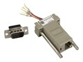 Black Box DB9 Male To RJ45 Bi-Directional 8-Wire Unassembled Modular Thumbscrew Adapter Kit, FA755, 5940721, Adapters & Port Converters