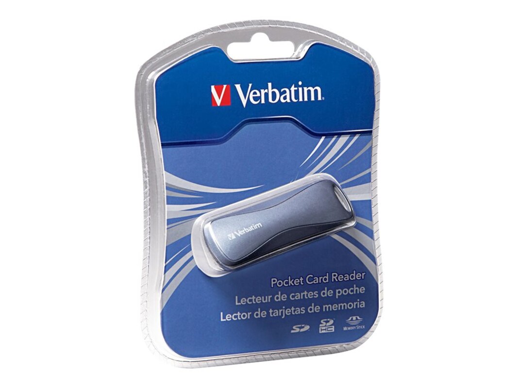 skarp ordlyd Også Verbatim USB 2.0 SD Memory Stick Pocket Card Reader, Graphite (97709)