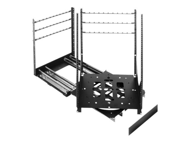 Slick Rail Rack L-Com SRSR-X Rotating Sliding Rail Rack, 24 Space (SRSR-X-24)