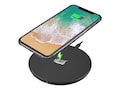 Adesso 10W Max Qi-Certified Disc-Style Wireless Charger, Black, AUH-1010, 41367130, Battery Chargers