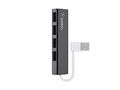 Belkin 4-Port USB-A Ultra-Slim Travel Hub and Port Extender w  USB-A to 4xUSB-A - Black, F4U042BT, 18637780, USB & Firewire Hubs