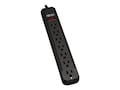 Tripp Lite Power Strip 120V 5-15P (7) 5-15R Outlets 12ft Cord 5-15P Black, PS712B, 15054554, Power Strips