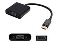 AddOn HP Compatible DisplayPort to VGA M F Adapter, Black, AS615AA-AO, 35770890, Adapters & Port Converters