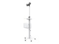 CTA Digital Medical Mobile Floor Stand with VESA Tablet Security Holder - Up to 12.9 Screen Support, PAD-MFSV, 41276605, Stands & Mounts - Desktop Monitors