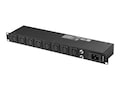 StarTech.com 1U 19 8 Port Rack Mount PDU with C13 Socket Horizontal Power Strip, Surge Protector 16A 240V, PDU08C13H, 33860509, Power Distribution Units