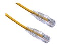 Axiom CAT6A 650mhz BENDnFLEX Ultra-Thin Snagless Patch Cable, Yellow, 2ft, C6ABFSB-Y2-AX, 34693087, Cables