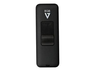 V7 8GB USB 2.0 Flash Drive, Black, VF28GAR-3N, 33402209, Flash Drives