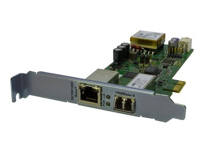 Lantronix 1000Base-SX PCIe GbE Fiber PoE+ NIC, N-GXE-POE-LC-01, 29487932, Network Adapters & NICs
