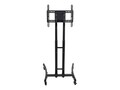 Luxor Adjustable Height Rolling TV Stand for 32-70 Displays, Black, FP1000, 34809457, Stands & Mounts - Digital Signage & TVs