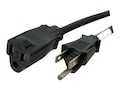 StarTech.com NEMA 5-15R to 5-15P 13A 125V Extension Power Cable, 3ft, PAC1013, 15297505, Power Cords