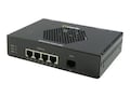 Perle eXP-4S110E-RJ-XT 4-Port Fast Ethernet Stand-Alone Industrial Temperature PoE Ethernet Extender, 06004880, 41763419, PoE Accessories