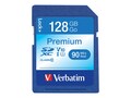 Verbatim 128GB Premium SDXC UHS-I Memory Card, Class 10, 44025, 31363488, Memory - Flash