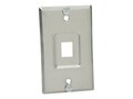 Panduit Keystone SS Wall PHONEPLATE EA , KWPY, 41069753, Premise Wiring Equipment