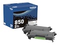 Brother Black TN850 High Yield Toner Cartridges (2-pack), TN8502PK, 38002685, Toner and Imaging Components - OEM Brother Black TN850 High Yield Toner Cartridges (2-pack), TN8502PK, 38002685, Toner and Imaging Components - OEM