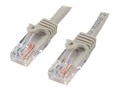 StarTech.com Cat5e RJ45 UTP Network Patch Cable, Gray, 10ft, Snagless, 45PATCH10GR, 221821, Cables