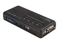 StarTech.com 4 Port Black USB KVM Switch Kit with Cables and Audio, SV411KUSB, 7521378, KVM Switches StarTech.com 4 Port Black USB KVM Switch Kit with Cables and Audio, SV411KUSB, 7521378, KVM Switches