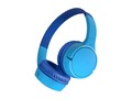 Belkin Wireless Bluetooth On-Ear Headphones for Kids w  Mic - 85db Limit - Blue, AUD002BTBLV3                  , 41838021, Headsets (w/ microphone)
