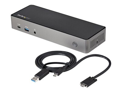 StarTech.com USB-C USB-A Dock - Hybrid Triple Monitor Docking Station DP HDMI 4K 60Hz - 85W PD 6 USB, DK31C3HDPD, 41169157, Docking Stations & Port Replicators StarTech.com USB-C USB-A Dock - Hybrid Triple Monitor Docking Station DP HDMI 4K 60Hz - 85W PD 6 USB, DK31C3HDPD, 41169157, Docking Stations & Port Replicators