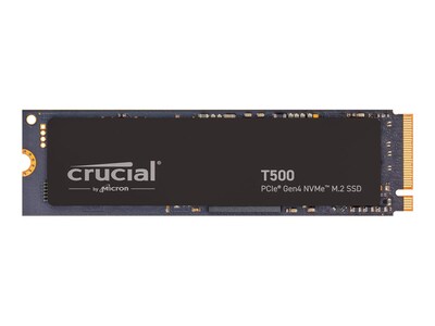 Crucial 1TB T500 PCIe Gen4 NVMe M.2 2280 Internal Solid State Drive w  Heatsink, CT1000T500SSD5, 41710500, Solid State Drives - Internal