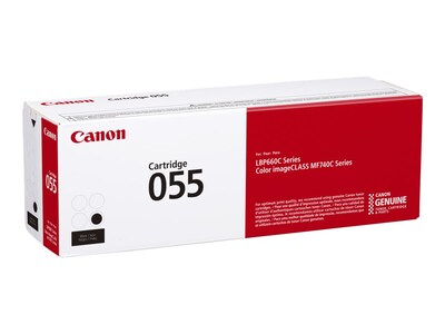 Canon Black 055 GENUINE Toner Cartridge , 3016C001, 36927617, Toner and Imaging Components - OEM