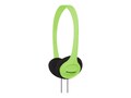 Koss Portable On Ear Headphone Adjustable Headband, Green, KPH7G, 17678803, Headphones