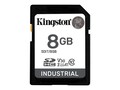Kingston 8GB Industrial UHS-I U3 V30 A1 SDHC Flash Memory Card, Class 10, SDIT/8GB, 41647558, Memory - Flash