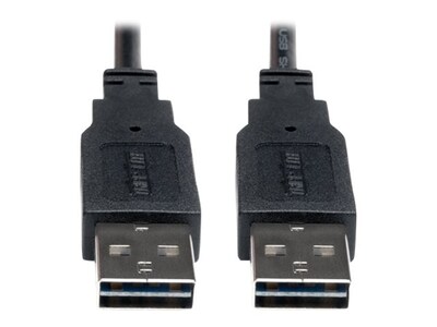 Tripp Lite Universal Reversible USB 2.0 A-Male to A-Male Cable, 6ft, UR020-006, 16130951, Cables