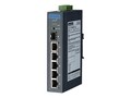B+B SmartWorx Advantech EKI-2706G-1GFP DIN RM WM Unmanaged Switch 4xGbE PoE+ 1xGbE SFP 1xGbE, EKI-2706G-1GFP-AE, 35165180, Network Switches