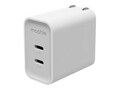 ZAGG Mophie Speedport 45W 2x USB-C Wall Charger - White, 409919989 , 42028959, Battery Chargers ZAGG Mophie Speedport 45W 2x USB-C Wall Charger - White, 409919989 , 42028959, Battery Chargers