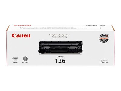 Canon Black 126 Toner Cartridge for imageClass LBP6200d, 3483B001, 17522500, Toner and Imaging Components - OEM