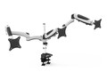 Amer Networks Triple Monitor Mount with Articulating Arms for 15-28 Flat and Curved Displays, HYDRA3XL, 41691786, Stands & Mounts - Desktop Monitors