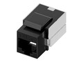 UNC CAT5E Keystone Jack 110 Type, Black, KEYC5E-BLK, 20078411, Premise Wiring Equipment