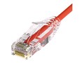 UNC CAT6 28AWG Clearfit Slim Snagless Patch Cable, Red, 6ft, CS6A-06F-RED, 38062733, Cables