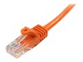 StarTech.com CAT5e Snagless UTP Ethernet Cable, Orange, 3ft, 45PATCH3OR, 12014101, Cables