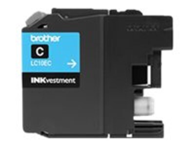 Brother Cyan LC10EC INKvestment Super High Yield Ink Cartridge, LC10EC, 21003921, Ink Cartridges & Ink Refill Kits - OEM