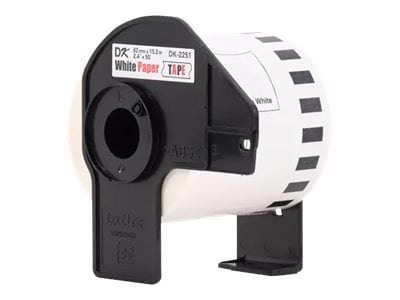 Brother 2.4 x 50' DK2251 Black Red on White Continuous Length Paper Tape, DK2251, 33411009, Paper, Labels & Other Print Media Brother 2.4 x 50' DK2251 Black Red on White Continuous Length Paper Tape, DK2251, 33411009, Paper, Labels & Other Print Media
