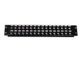 C2G 32-Port Blank Keystone Patch Panel, 03860, 7474671, Patch Panels