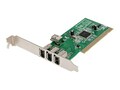 StarTech.com 4 port 1394a PCI FireWire Adapter Card - 3 External 1 Internal, PCI1394MP, 253273, Controller Cards & I/O Boards