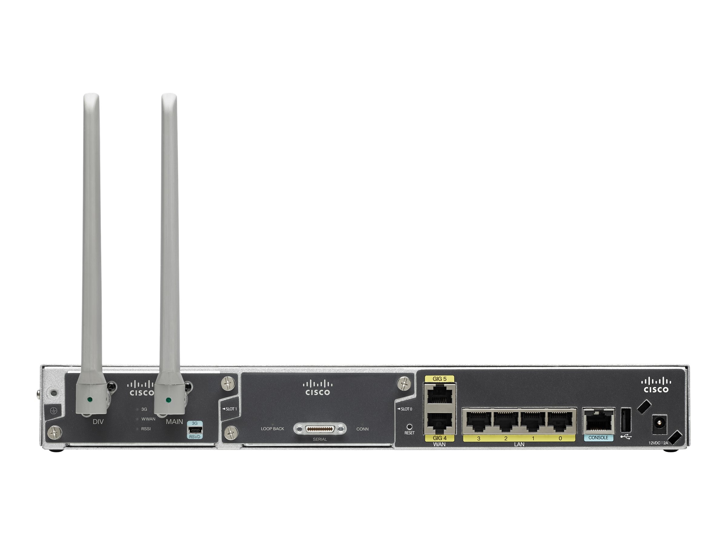Cisco 841M Router 4-port switch GigE WAN ports: 2 rack-mountable,  wall-mountable