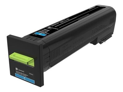 Lexmark Cyan Extra High Yield Return Program Toner Cartridge for CS820 Series, 72K1XC0, 31439921, Toner and Imaging Components - OEM