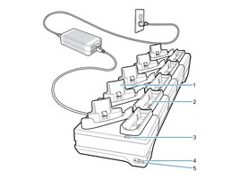 Zebra Technologies International CRD-WT64-5S5BE-01              Main Image from Left-angle