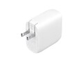 Belkin 60W Portable Dual-Port USB-C Wall Charger, White, WCB010DQWH, 41650301, Battery Chargers