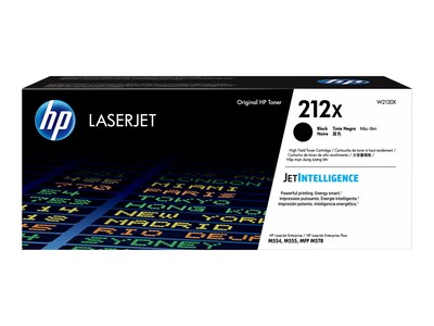 HP 212X (W2120X) High Yield Black Original LaserJet Toner Cartridge, W2120X, 41170589, Toner and Imaging Components - OEM