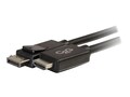 C2G DisplayPort to HDMI M M Adapter Cable, Black, 6ft, 54326, 17108211, Cables