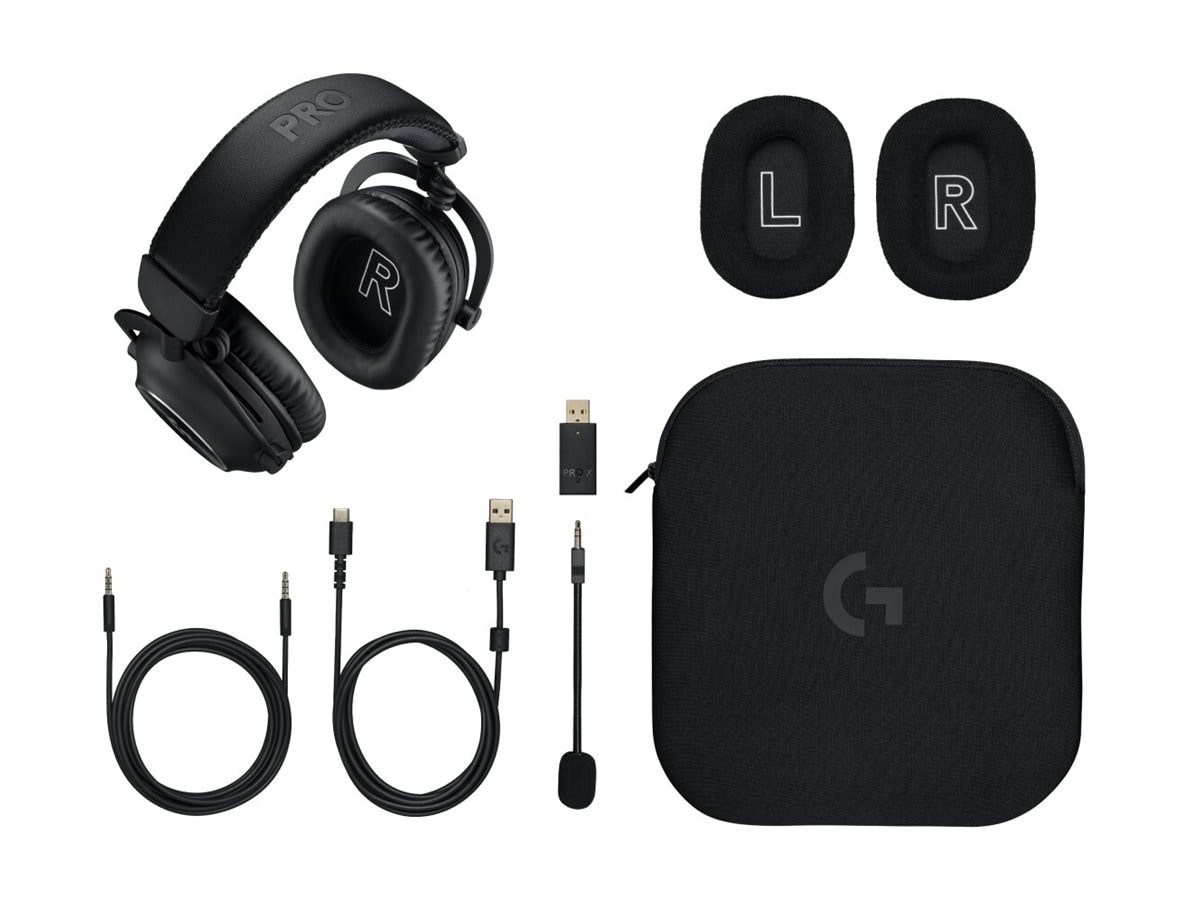 Logitech PRO X2 LIGHTSPEED Wireless Gaming Headset - Black (981