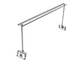 Ventev Innovations Above Ceiling Tile Mounting Bracket with Adjustable Height, TW-AC-BKT-L, 41693488, Mounting Hardware - Network Ventev Innovations Above Ceiling Tile Mounting Bracket with Adjustable Height, TW-AC-BKT-L, 41693488, Mounting Hardware - Network