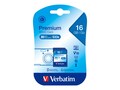 Verbatim 16GB SDHC Flash Memory Card, Class 10, 96808, 9191894, Memory - Flash