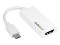 StarTech.com USB Type C (USB-C) to HDMI M F Video Converter Adapter, White, CDP2HDW, 30974973, Adapters & Port Converters