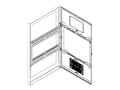 Chief Manufacturing On-Wall Kiosk with Glass for 65 Portrait Displays, Black, LW65UBPG, 41629836, Digital Signage Kiosks & Kiosk Enclosures Chief Manufacturing On-Wall Kiosk with Glass for 65 Portrait Displays, Black, LW65UBPG, 41629836, Digital Signage Kiosks & Kiosk Enclosures